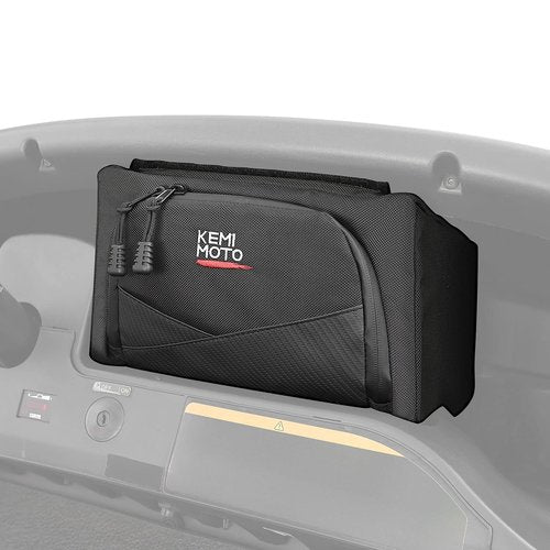 KEMIMOTO Golf Cart Dash Storage Bag Compatible with Club Car Tempo, 1680D, No Drilling Organizer Bag, Waterproof, Black