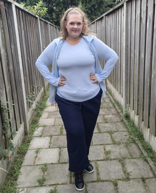COOTRY Womens Plus Size Sweatpants Fleece Lined Wide Leg Baggy Lounge Athletic Sweat Pants 2025 Winter Fall Fashion Navy 3XL