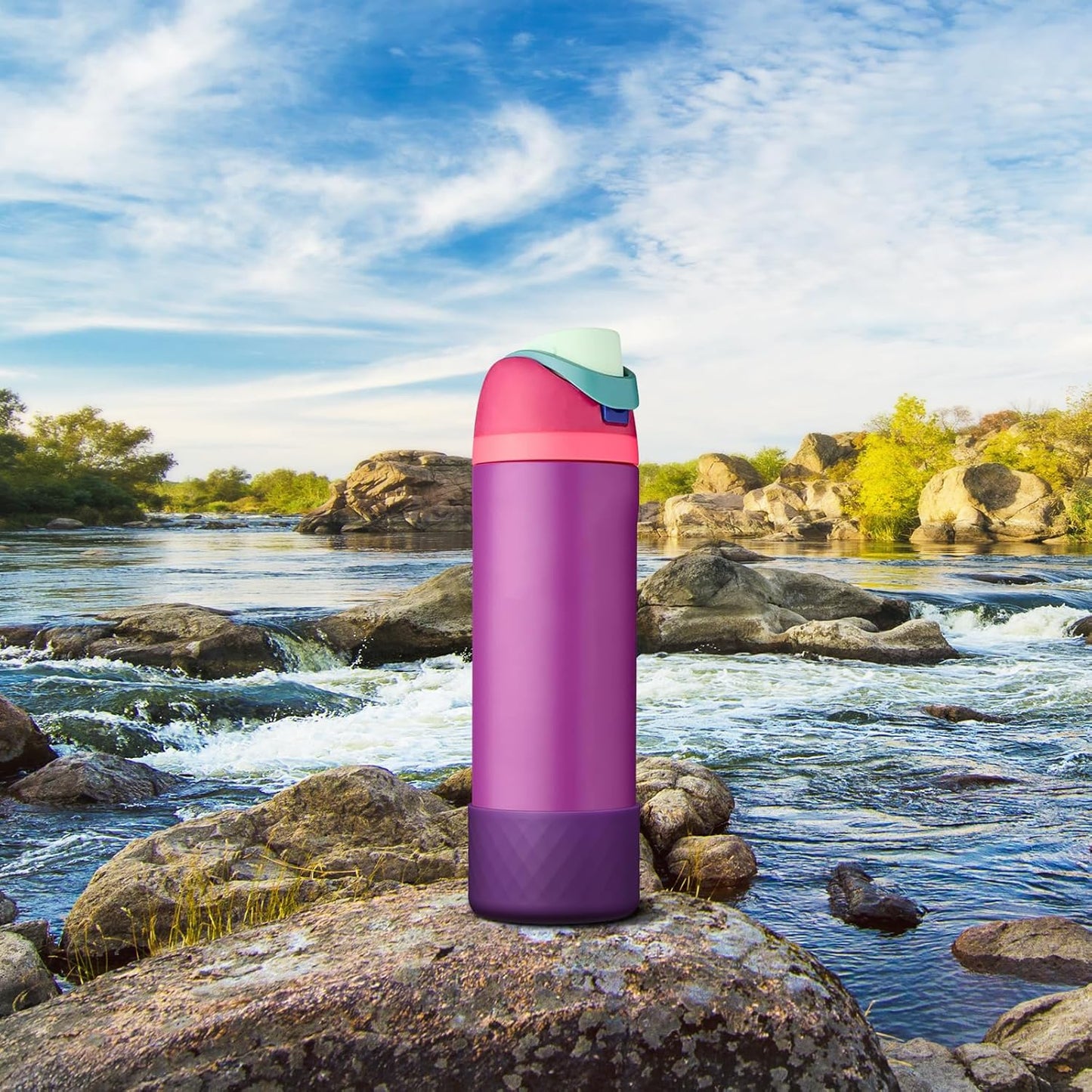 Owala Silicone Boot - Anti-Slip Protective Sleeve for 24 oz, 32 oz, & 40 oz Water Bottles