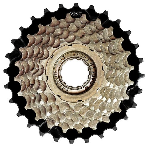 Hycline Bike Freewheel, 7 Speed 14-28T Bicycle Freewheel Threaded Type Freehub Cycling Replacement Part