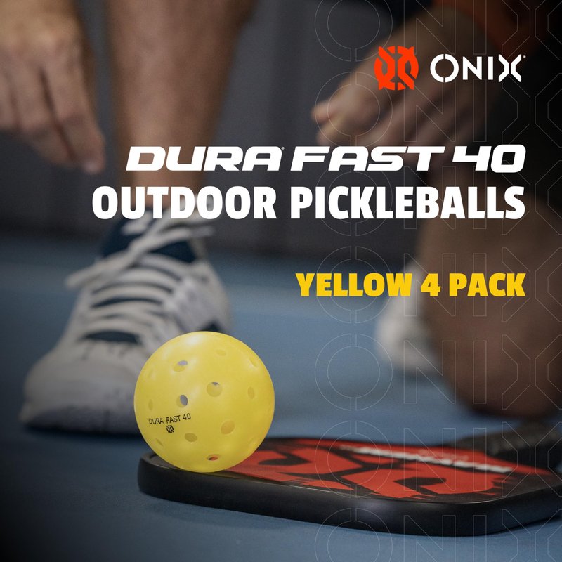 DURA Onix Fast 40 Outdoor Pickleballs – Yellow