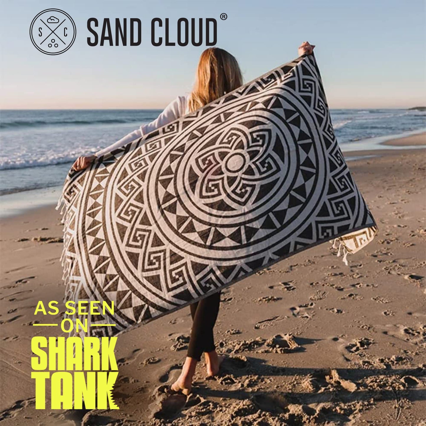 Sand Cloud Turkish Beach Towel - Quick Drying & Sand Resistant