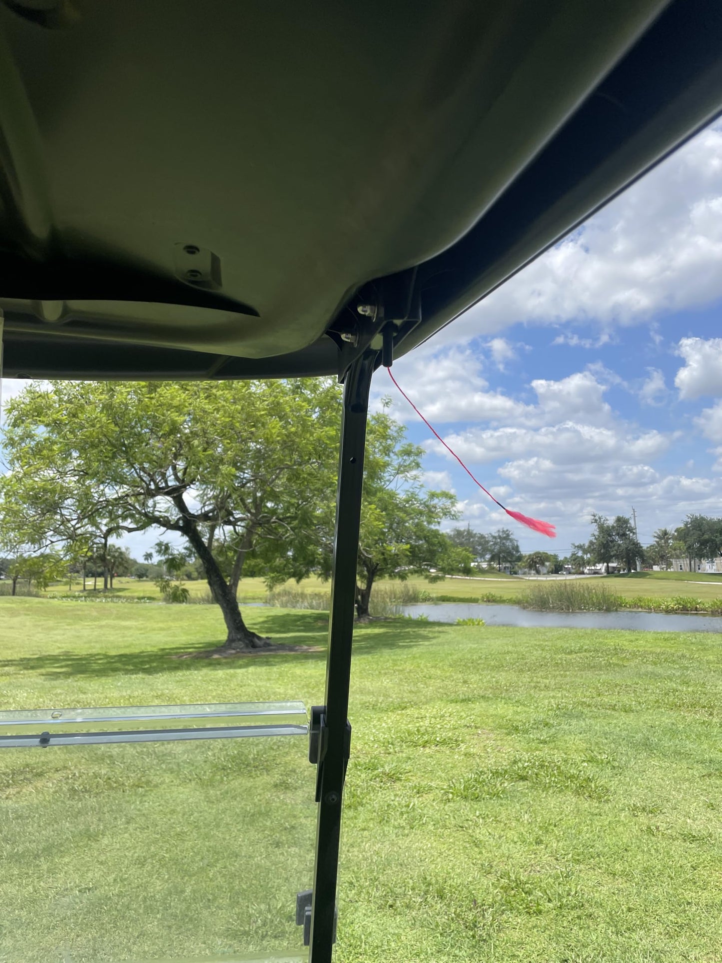 Tattle-Tail Golf Cart Wind Indicator (Neon Pink)