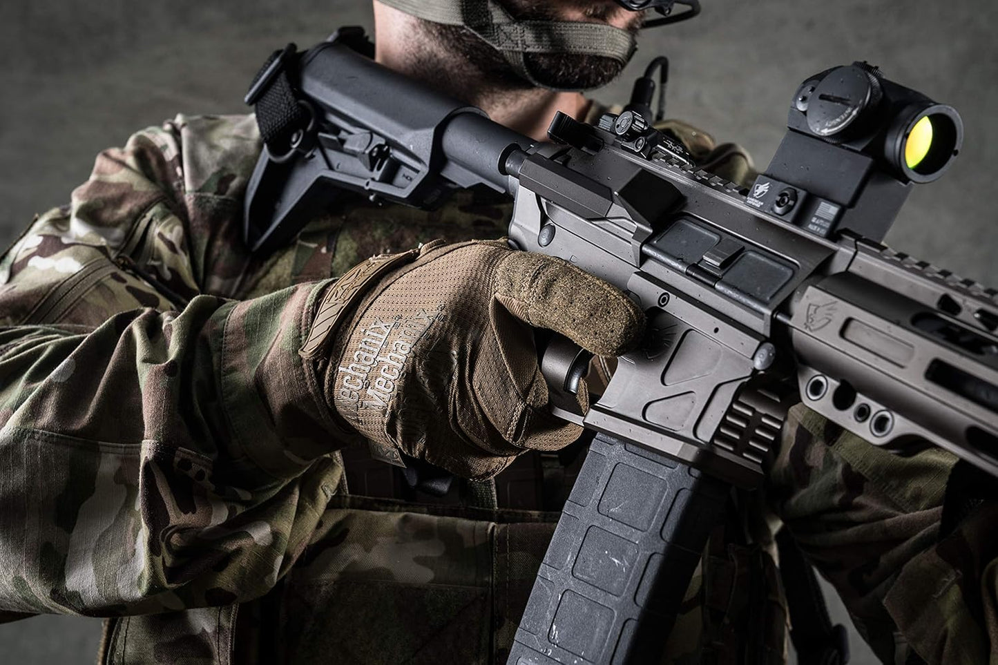 Mechanix Wear Tactical Gloves - Ventilated High-Dexterity Design for Precision Fit - Touchscreen Compatible, Machine Washable - Large, Coyote Tan