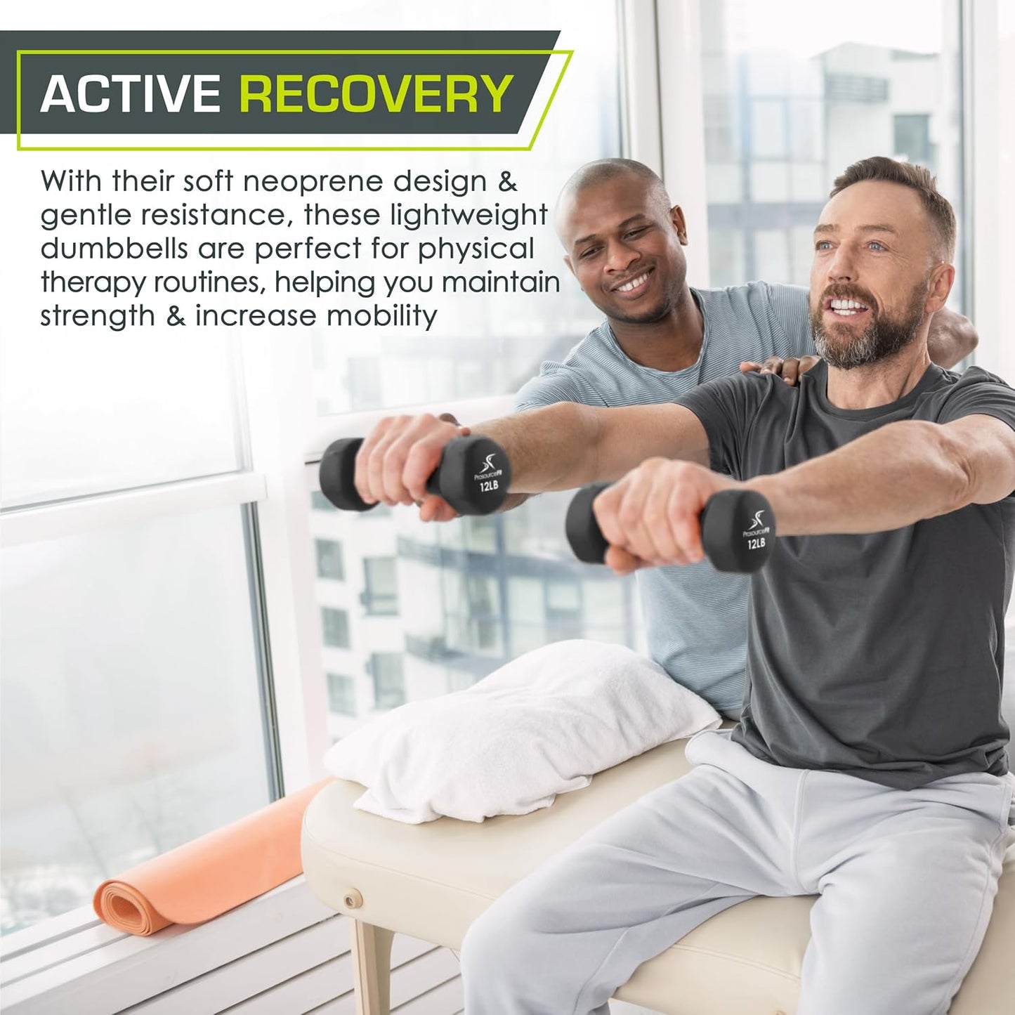 ProsourceFit Neoprene Dumbbells - Non-Slip Grip for Comfortable Weight Training | Multiple Sizes Available