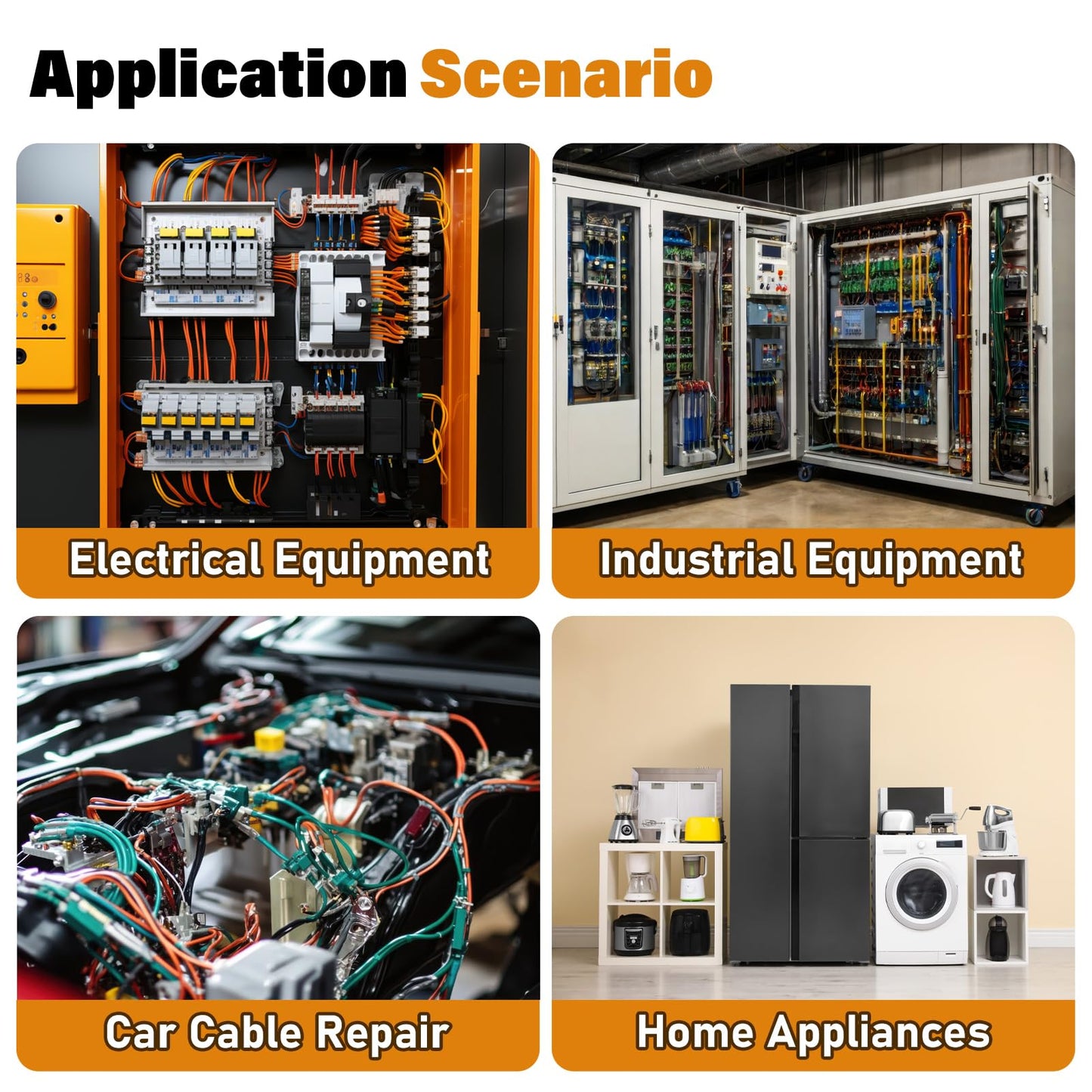 JTAREA 90PCS 3 Values 90 Degree Right Angle Flag Spade Connector Wire Terminal Crimp Connectors Quick Disconnect Female Nylon Crimps Terminals for 22-18 16-14 12-10 AWG Gauge Wiring