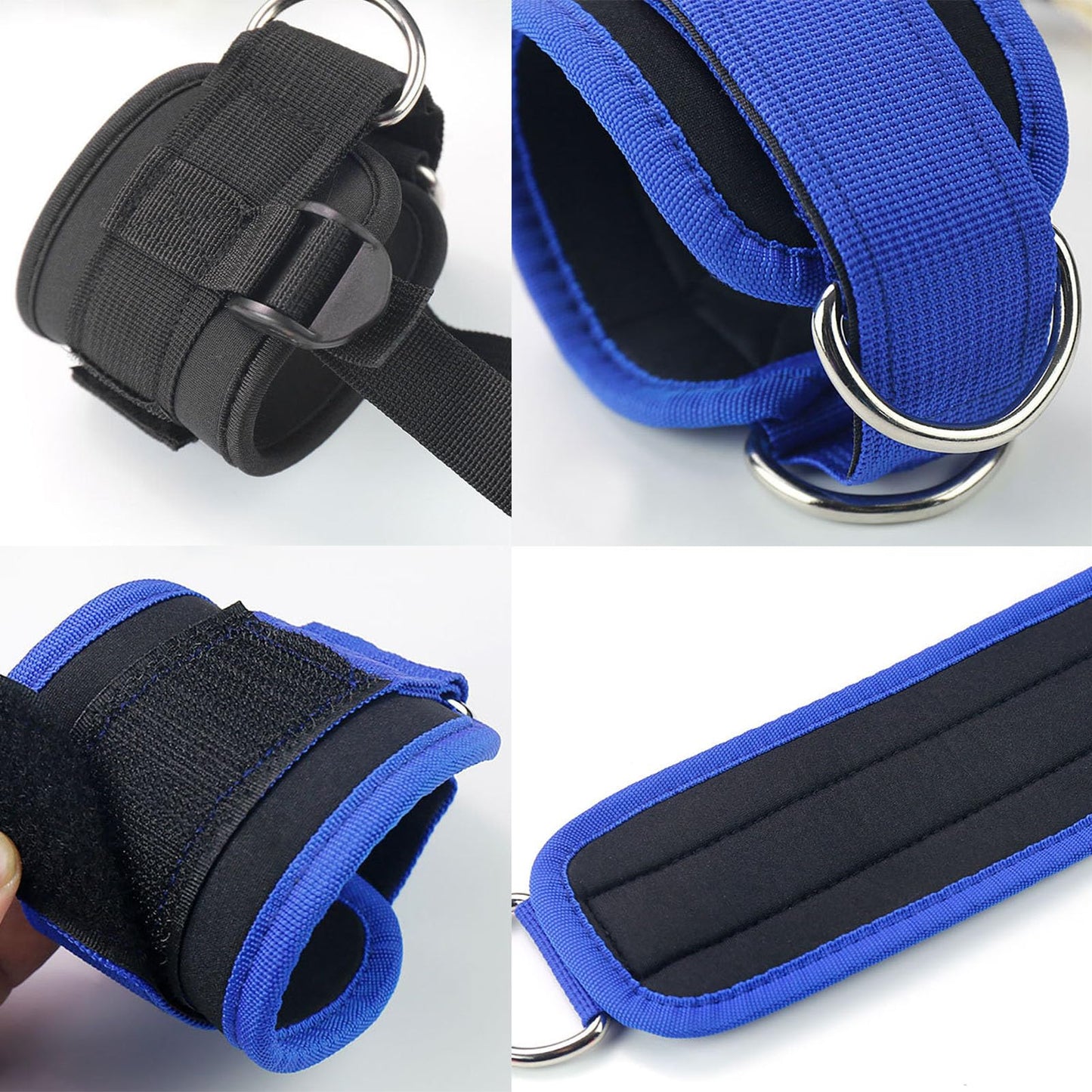 Ankle Straps Resistance Bands Wrist Cuffs Padded Adjustable 2Pcs