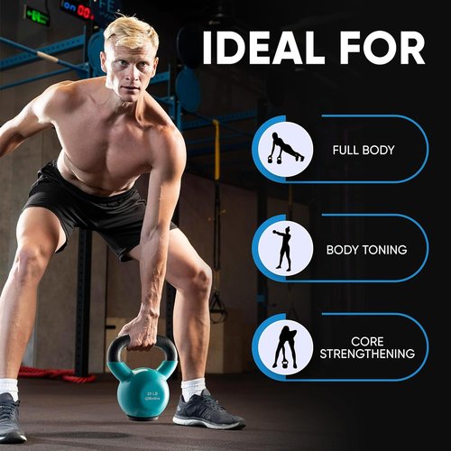 Kettlebell Sets | Professional Grade Cast Iron Strength Training for Home Workouts - Durable & Safe Design