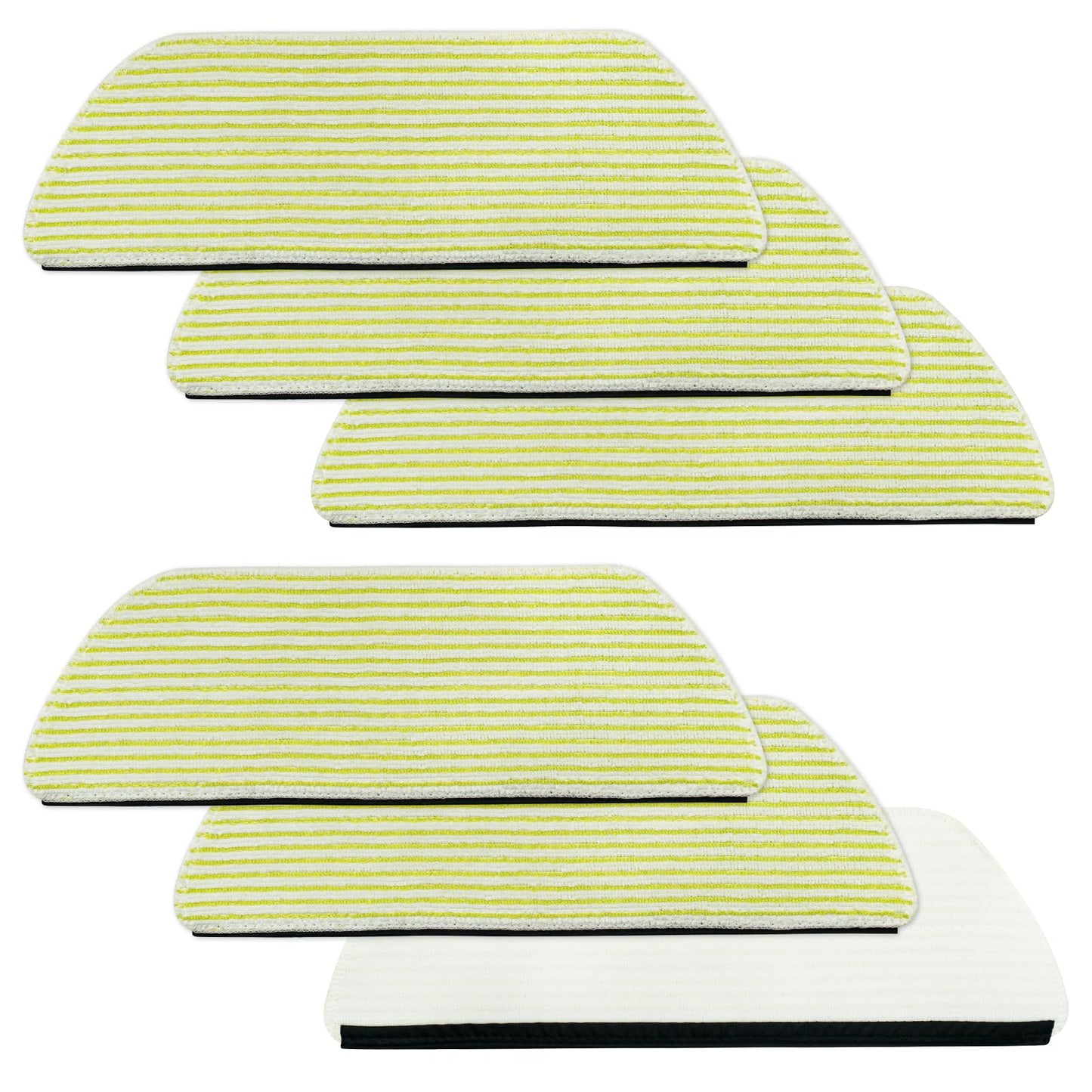 6 Pack Microfiber Vacmop Replacement Pads Compatible with Shark AV2800ZE RV2820YE AV2810YS RV2820ZE AV2820S PowerDetect NeverTouch Robot Vacuum Cleaner,Reusable Mop Vac Pads Vac Mop Pads Refills