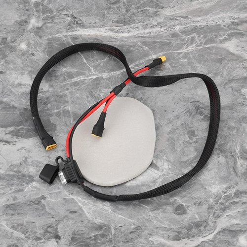YINETTECH Y-Cable for E-Scooters Additional Battery Connection XT60 Plug with 25A Fuse, 36V System Support
