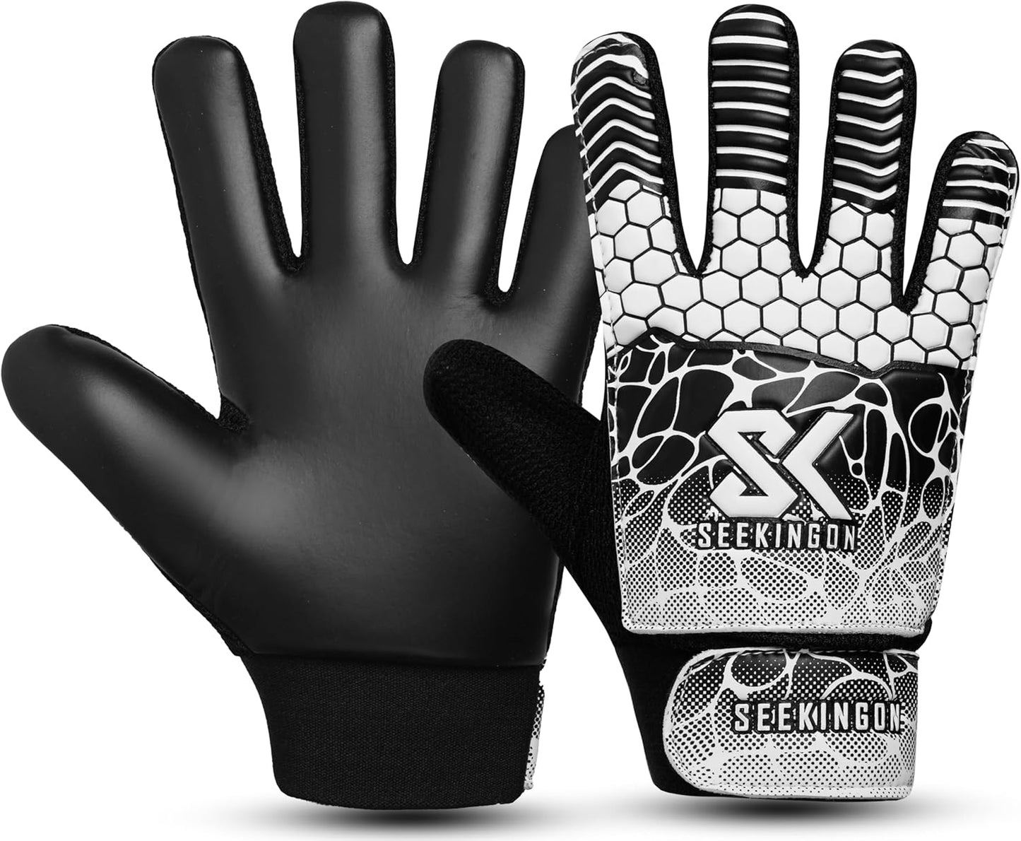 Regine Switzerland Soccer Goalie Gloves - Youth Football Goalkeeper Gloves with Double Wrist Protection & 4mm Super Grip Palm
