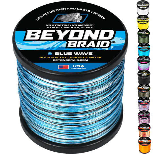 Beyond Braid Blue Wave Braided Fishing Line - 15LB