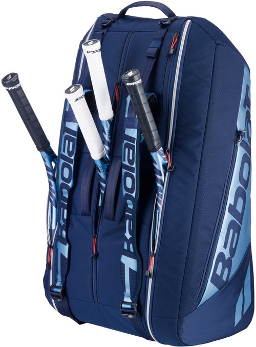Babolat Pure Drive Racquet Holder 12-Pack 11th Gen Tennis Bag (Navy Blue)