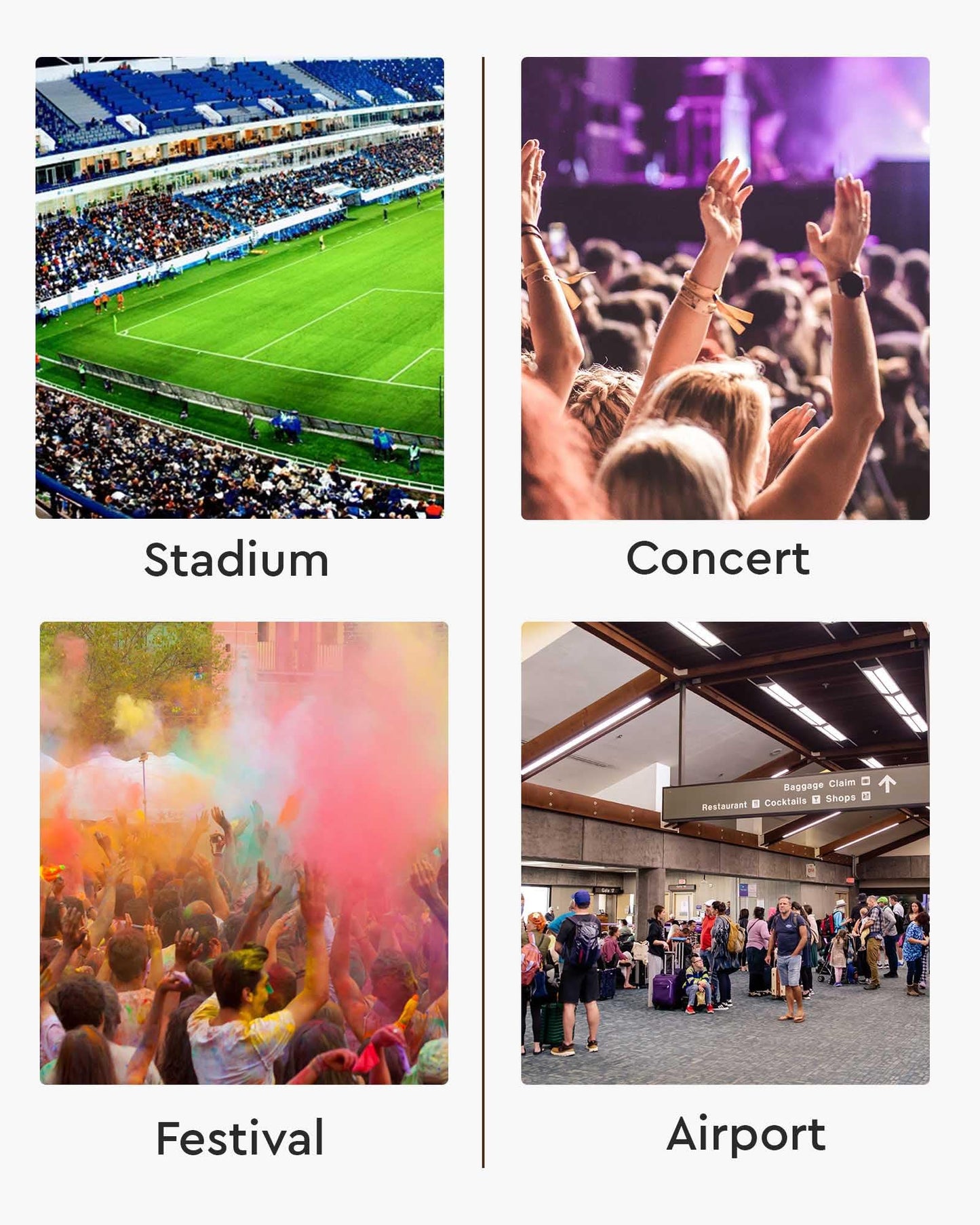 HULISEN Clear Crossbody Bag Stadium Approved, Clear Purses for Women, Transparent Handbag for Concerts & Sports Events Fans
