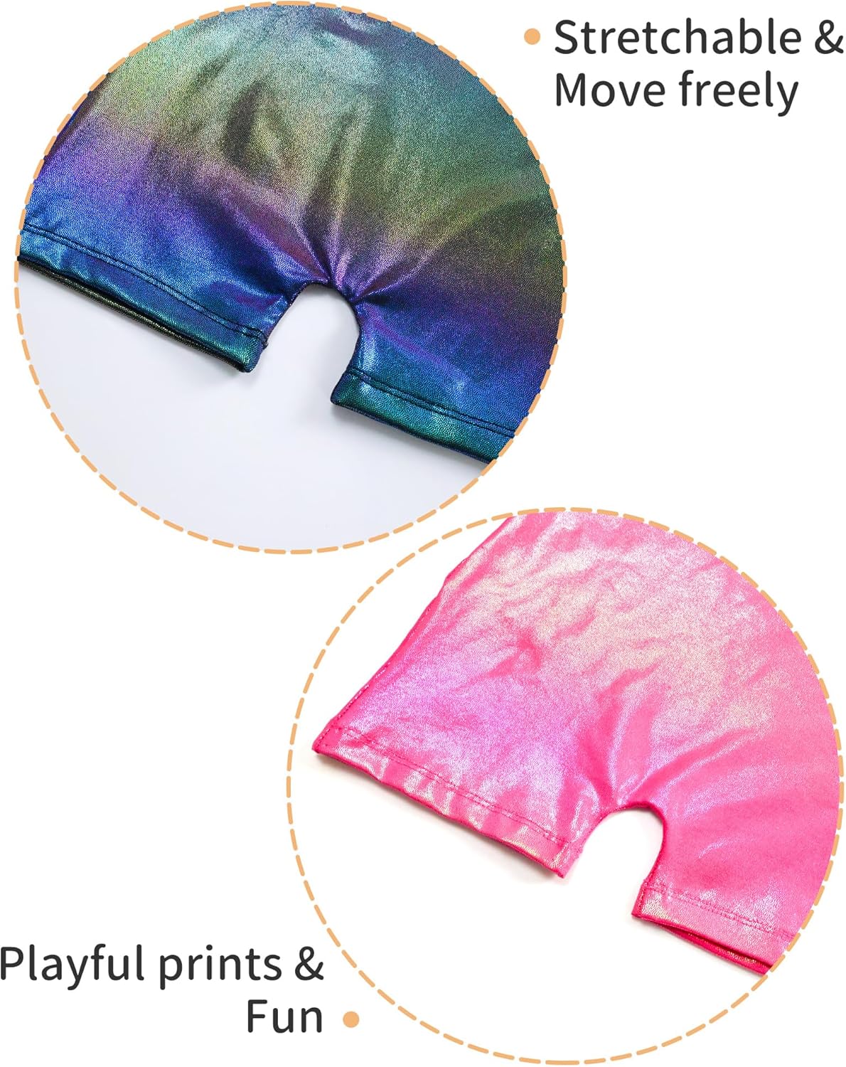 Skiennix Girls' Sparkly Gymnastics Leotard - Sleeveless Tumbling Unitard | 2-Pack, Comfortable Fit