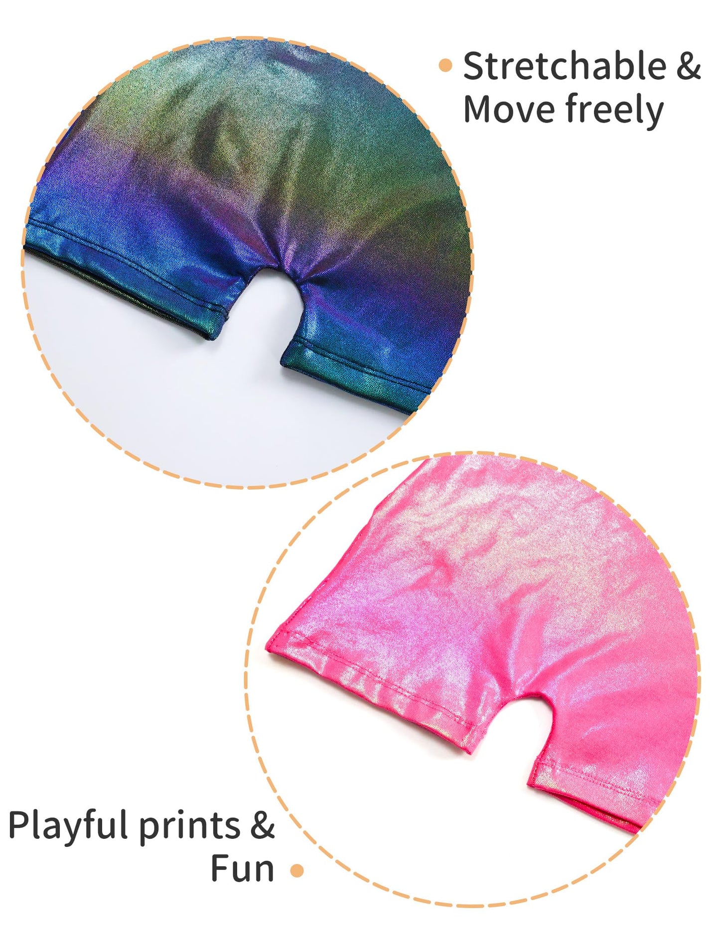 Nokecina Gymnastics Leotards for Girls 2 Pack Sleeveless Rainbow Color Unitard Size 2t 3t Rose Black One Piece Biketards