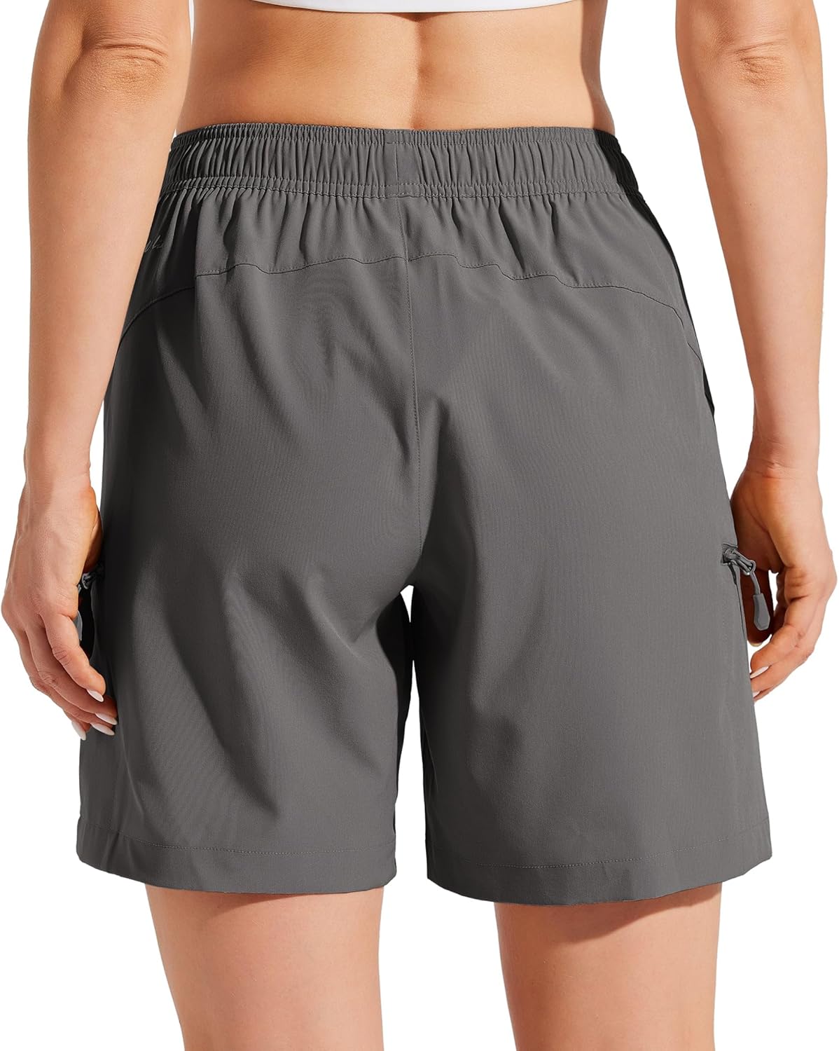 Willit Women's Hiking Cargo Shorts - Quick Dry Lightweight Athletic Shorts with Pockets | 7" Summer Style