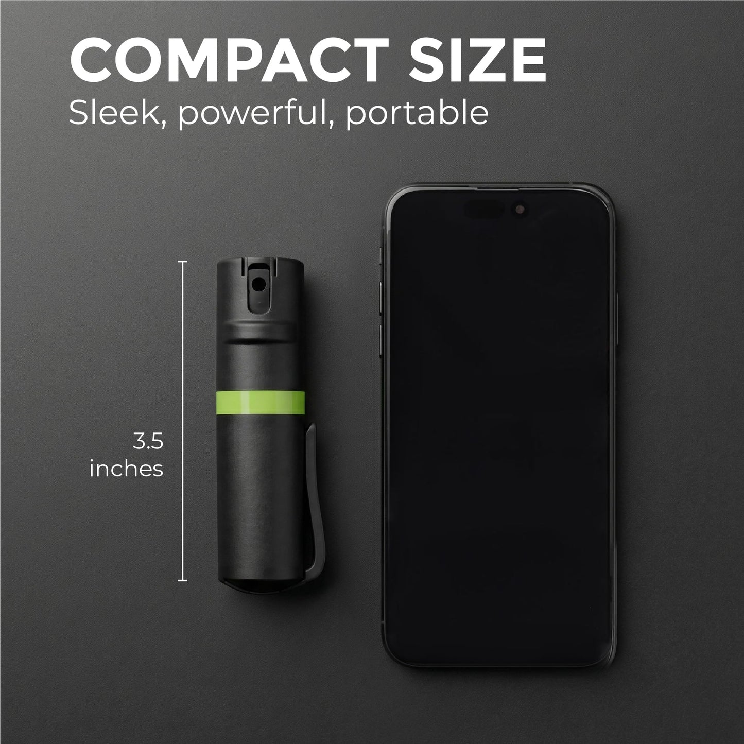 POM Pepper Spray Pocket Clip, Quick Flip Top Safety, Maximum Strength OC Formula with UV Marking Dye, Safe Compact and Tactical Design for Everyday Carry, 25 Bursts, 10 ft Range, 0.5 fl oz