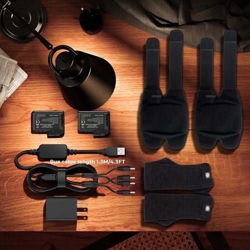 8.4V USB Charger Cable for 7.4V 2200mAh 3000mAh Rechargeable Lithium Polymer Battery for Heated Vests, Jackets, Hats, Socks, Hand Muff, Knee Pads Replacement Power Cord 4 Port