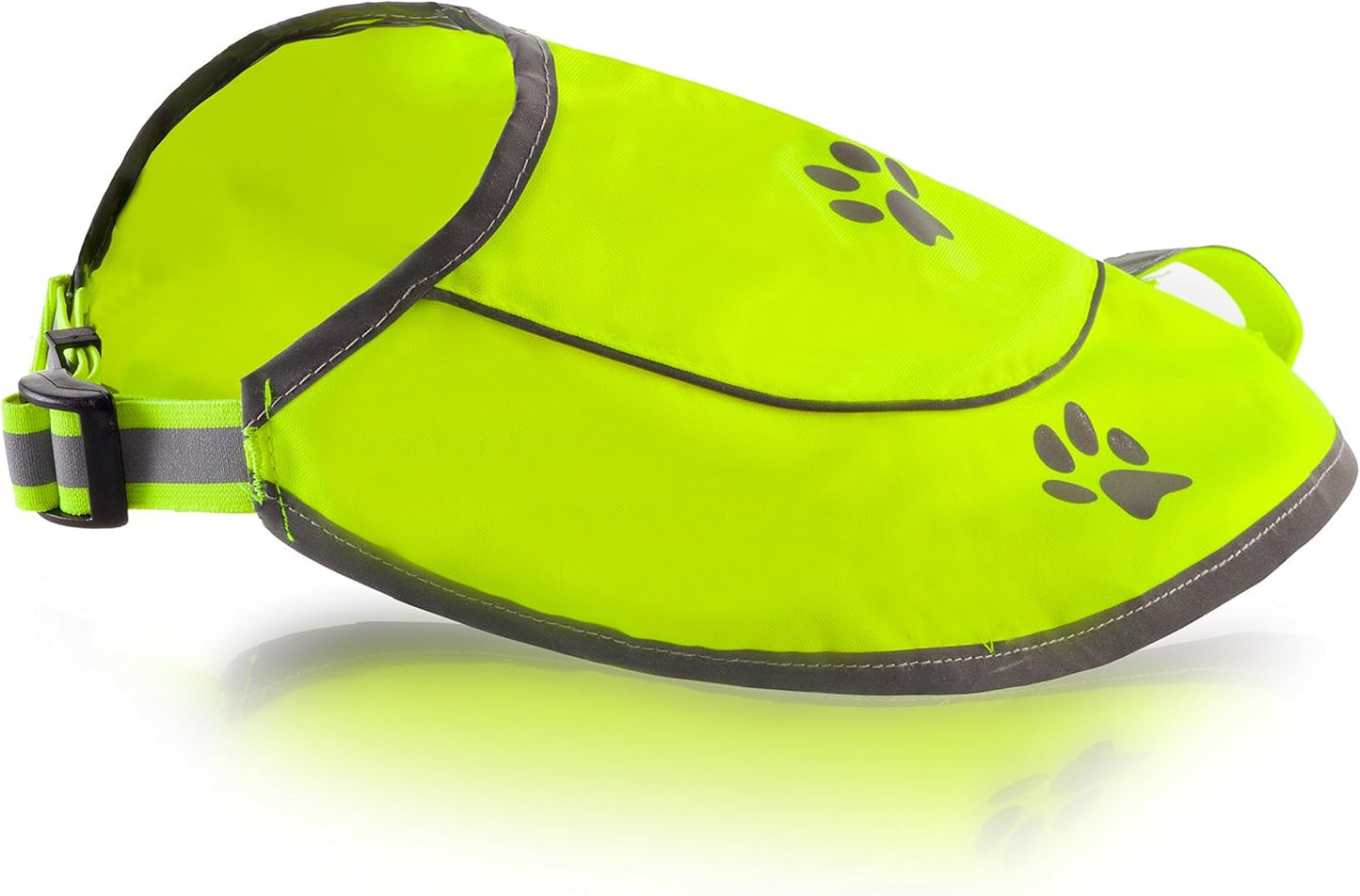 Skiennix Dog Reflective Vest - High Visibility Safety Jacket with Elastic Straps | Yellow, XX-Large