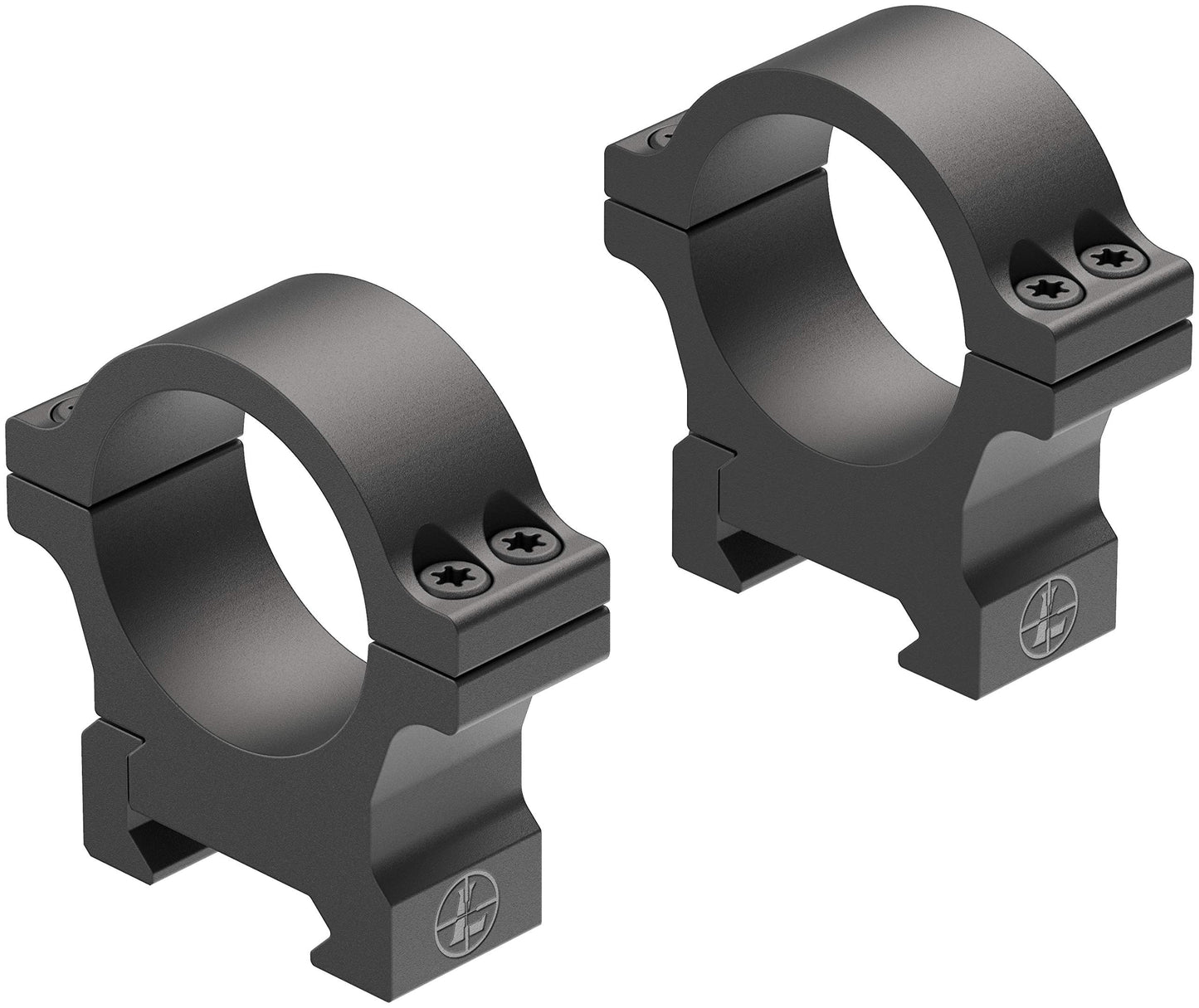 Leupold Open Range Cross-Slot Rings 1", 30mm Medium with a Matte Finish