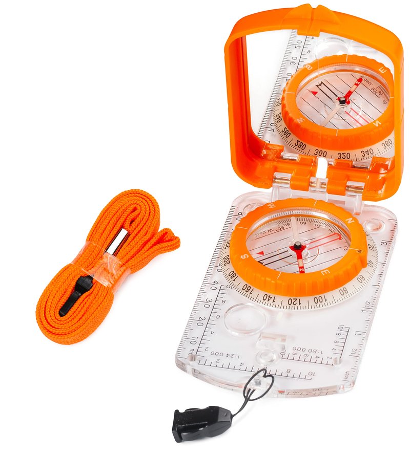 Sighting Compass Mirror Adjustable Declination - Boy Scout Compass Survival Camping Base Plate Compass Kids Navigation Orienteering Compass Hiking Map Reading Military Compass Backpacking Clinometers