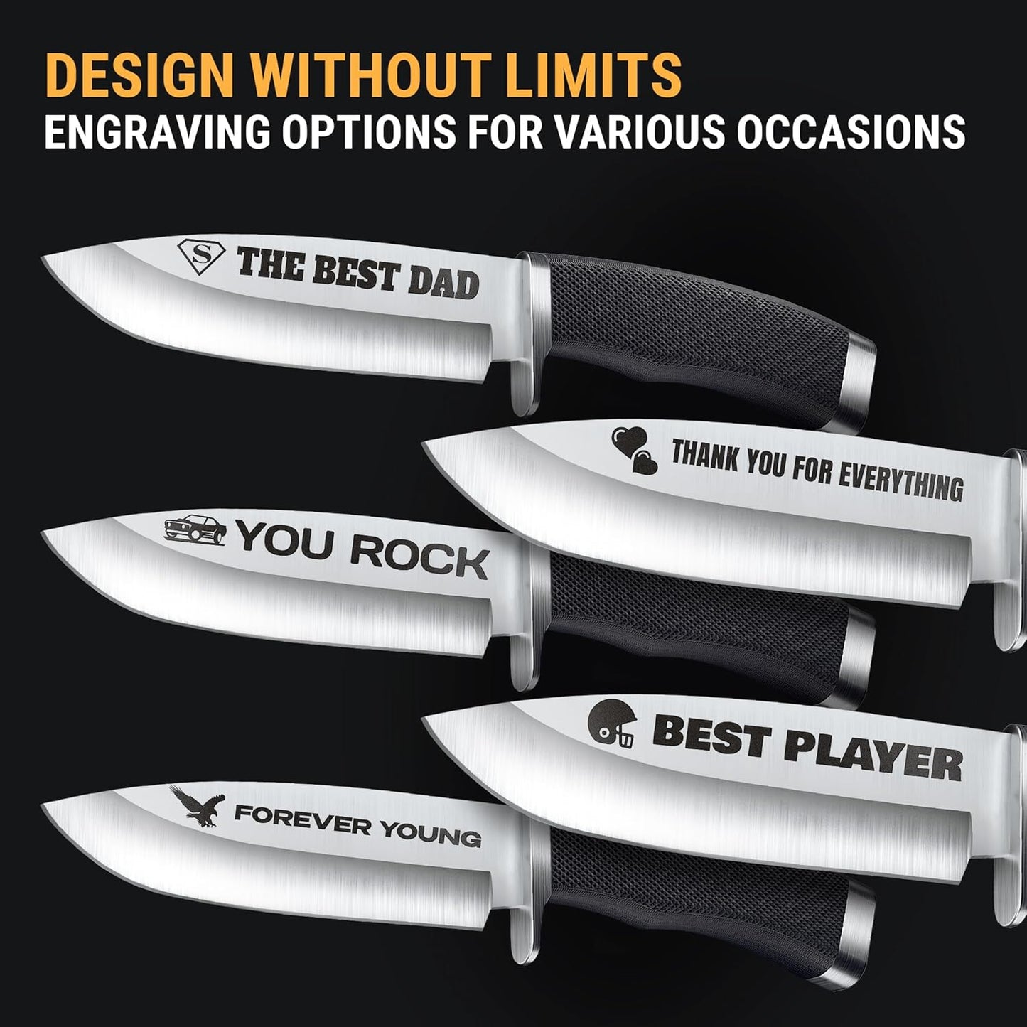 Skiennix Custom Knife - Personalized Engraved Gifts for Men & Women - Unique Birthday & Anniversary Present