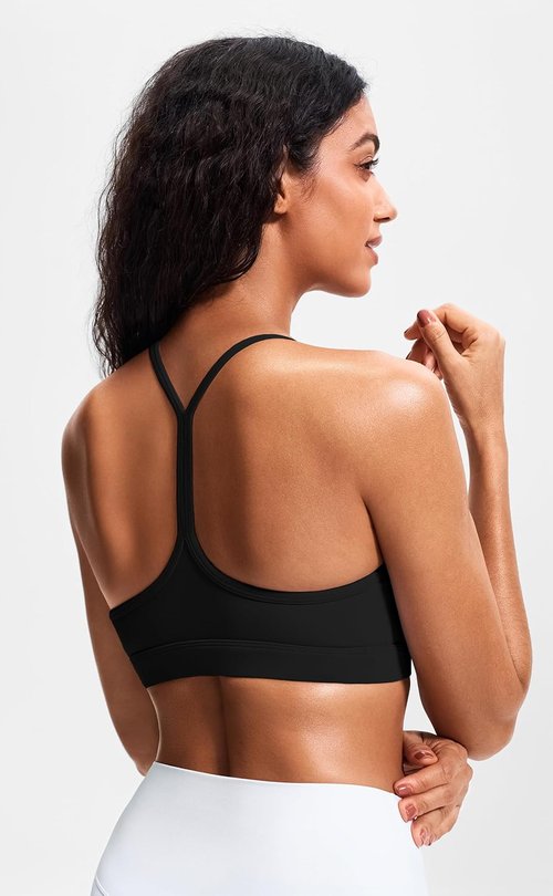 JOYSPELS Racerback Sports Bras for Women - Comfy & Stylish with Removable Pads, A-C Cups