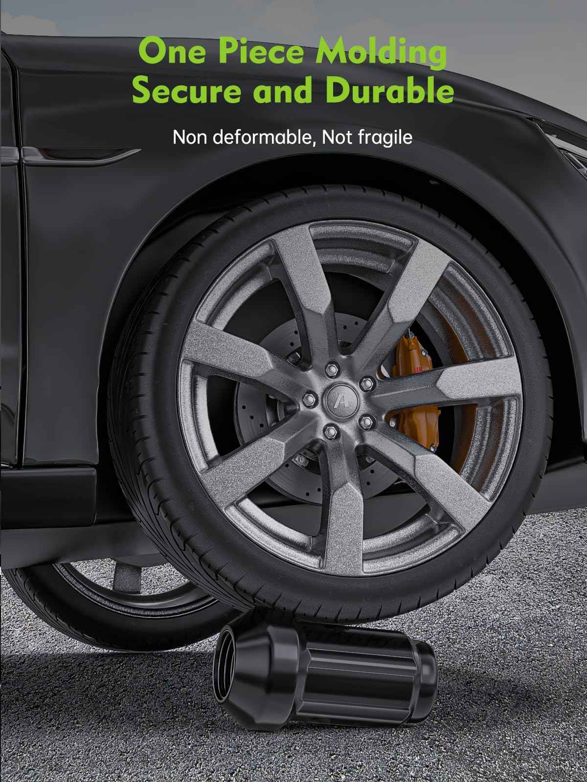 AUTOPTIM M10x1.25 ATV Lug Nuts - Replacement for Honda Foreman Ranchers Yamaha Can Am Outlander Arctic Cat Kawasaki Suzuki Aftermarket Wheel Nuts, Black 16PCS 6 Spline Closed End Nuts with Socket Key