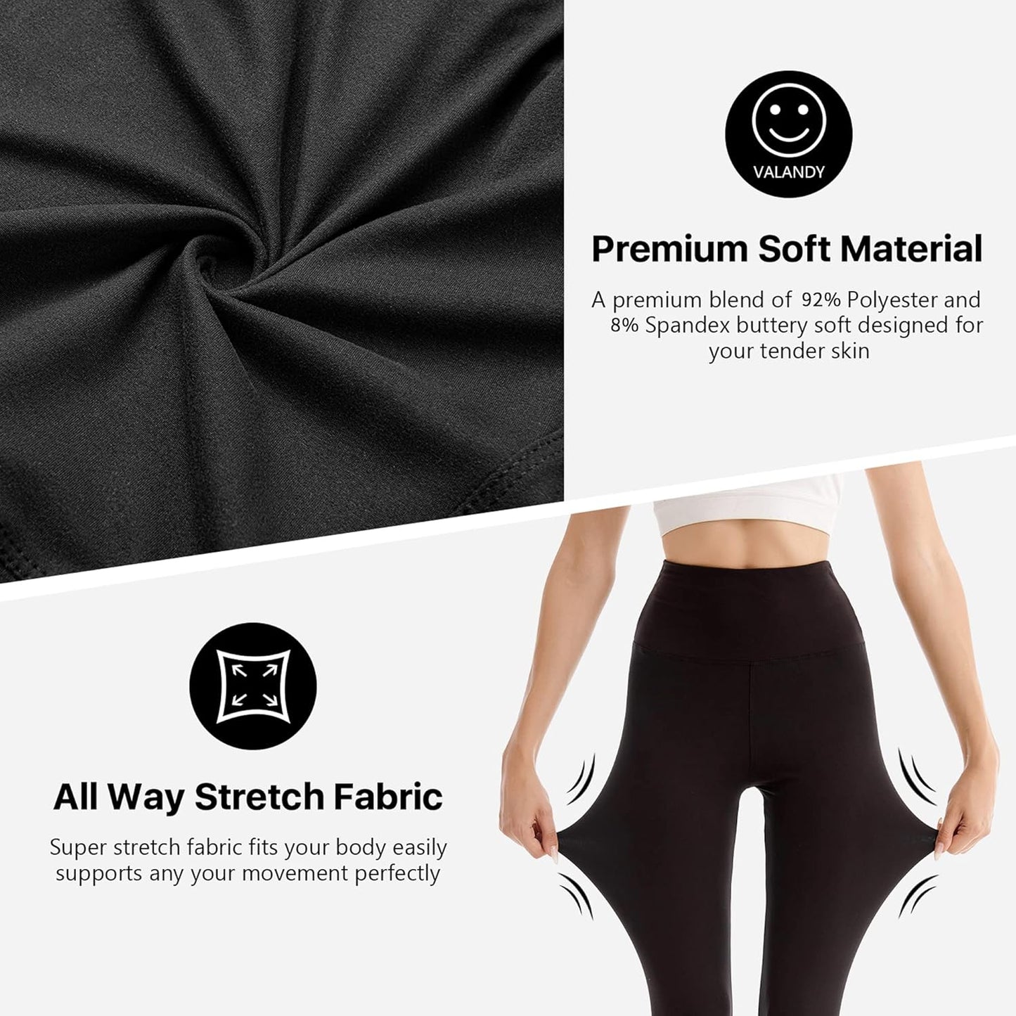 SINOPHANT High Waisted Leggings - Buttery Soft Full Length Yoga Pants for Women | Perfect for Workouts