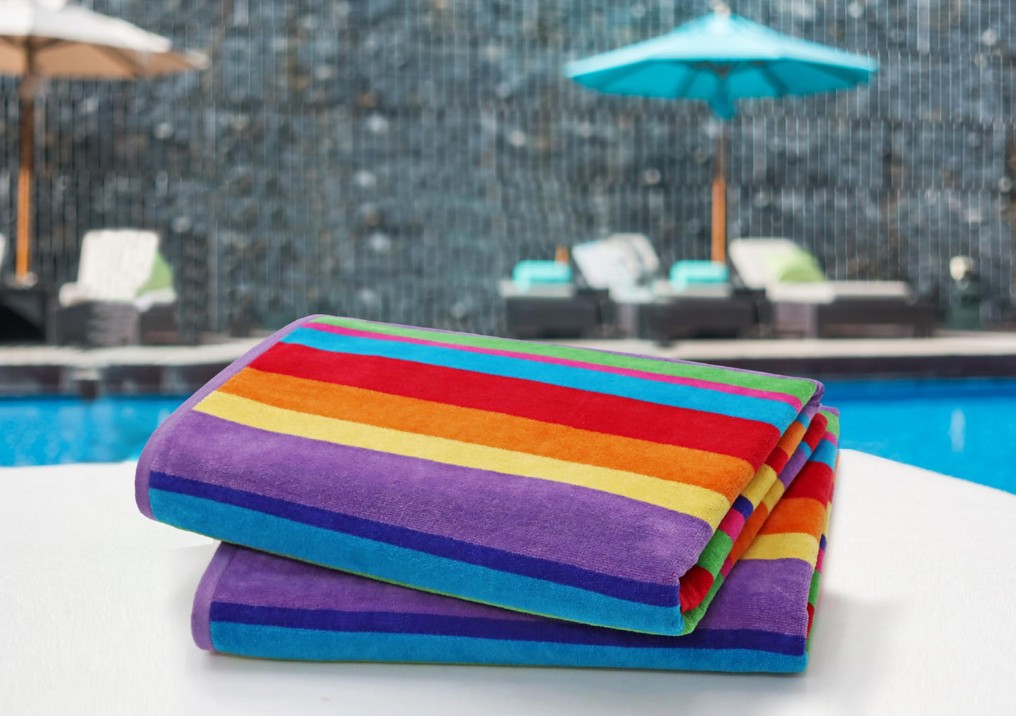 COTTON CRAFT Oversized Beach Towel - 2 Pack 35 x 70 Big & Huge Towel Set