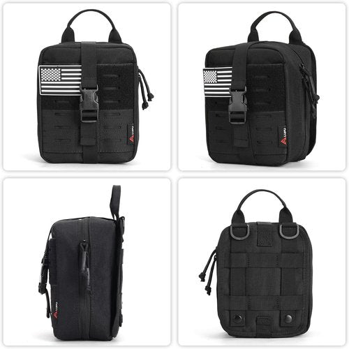 Gracedon Tactical MOLLE Medical Admin Pouch - Laser Cut Utility Bag with Patch | Durable & Versatile