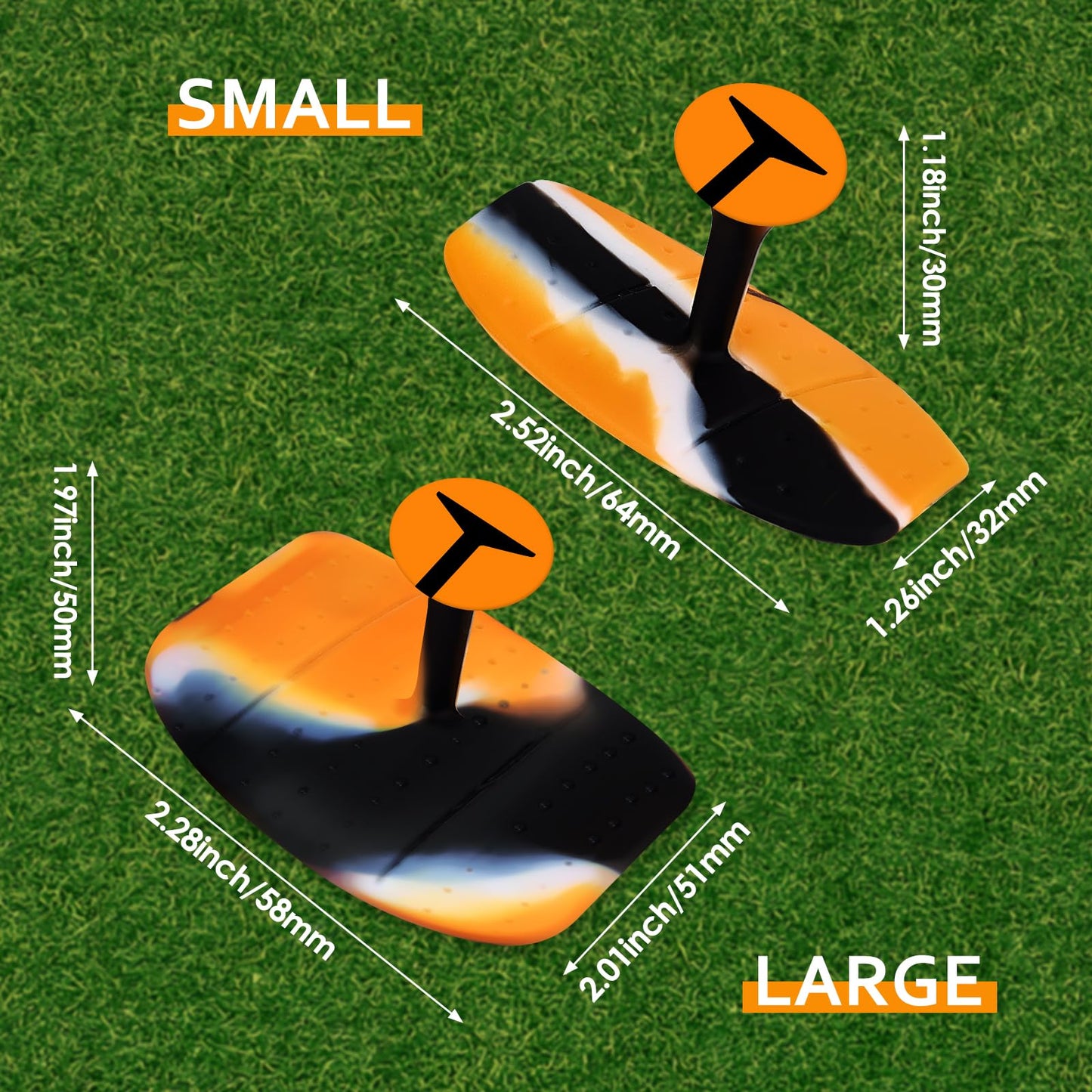 Golf T-Shape Grip Training Aids with Storage Bag Golf Swing Trainer Posture Correct Tool Golf Club Griping Training Pad for Outdoor Indoor Golfer Sports Soft Griping Club Trainer