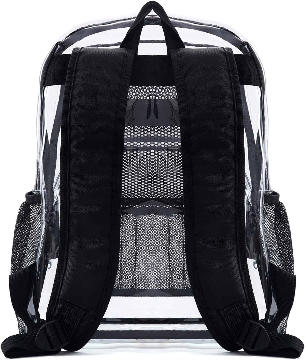 Vorspack Clear Backpack - Heavy Duty Transparent Design for College & Workplace | 2 Pack Black