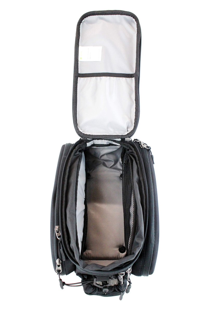 Racktime Unisex Adult Odin Pannier Black 13L+10L