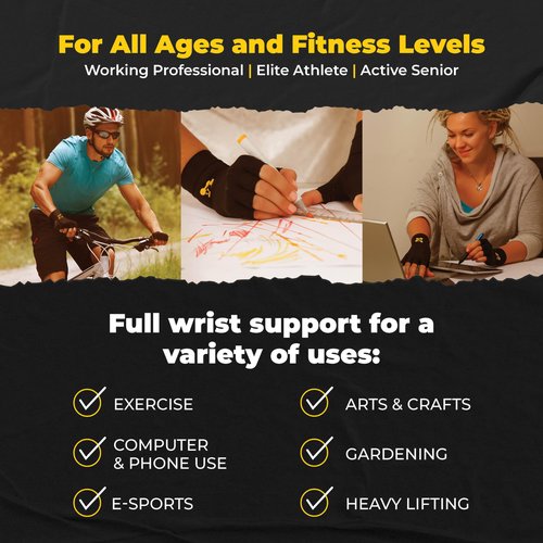 CopperJoint Pair Compression Arthritis Gloves for Women for Pain Relief, (Medium) Fingerless Hand Compression, Carpal Tunnel Relief Gloves for Men- Breathable Copper Hand Brace, Wrist Sleeves Support
