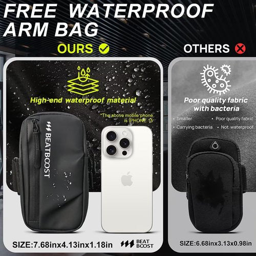 BeatBoost Weighted Vest Men 20 lb Adjustable Weight Vest with Wrist Ankle Weights Steel Plates Weights for Walking Strength Training Running Workout