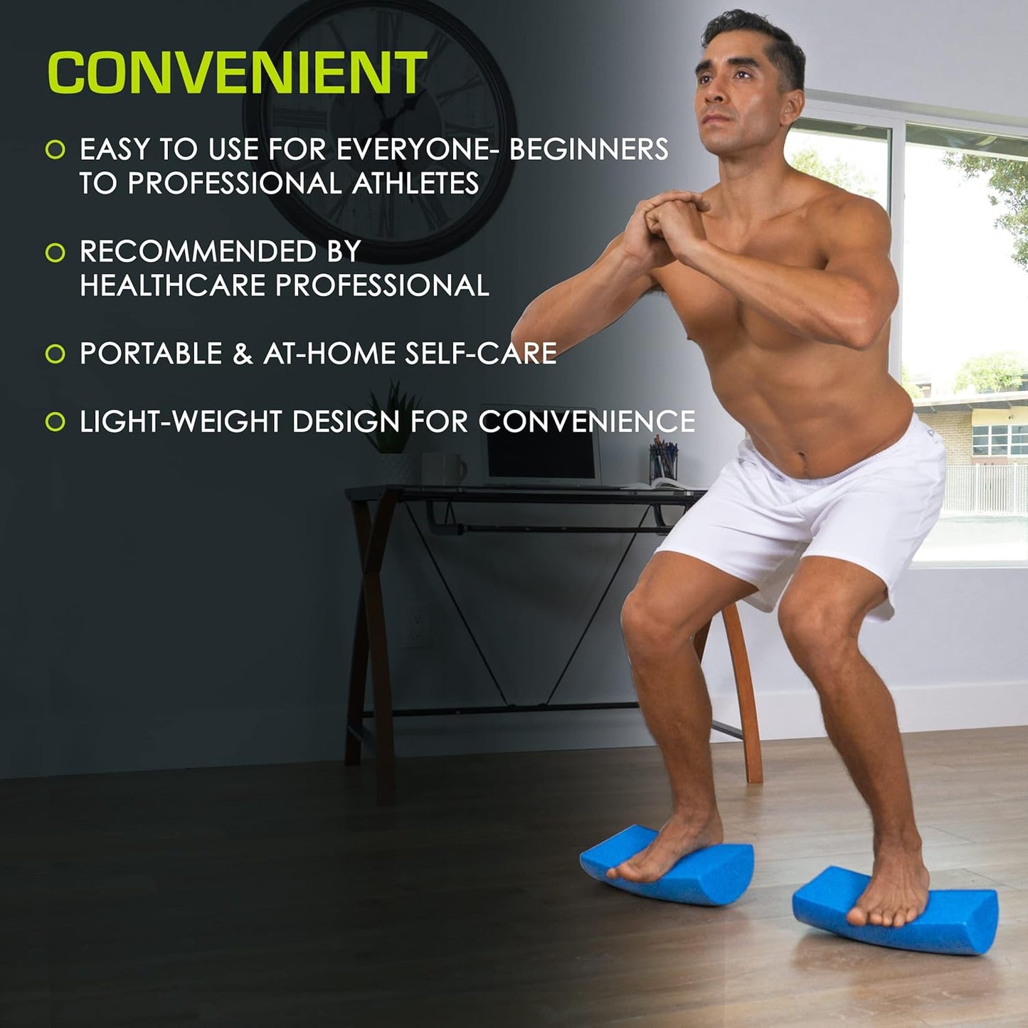 ProsourceFit Flex Foam Roller - Muscle Massage & Physical Therapy Tool for Core Stability | 36-Inch