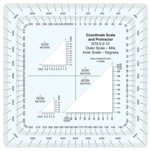 MapTools Military Style UTM/MGRS Coordinate Scale