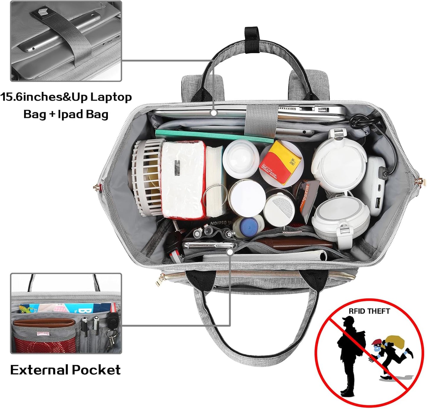Skiennix Insulated Lunch Bag Backpack - Versatile Cooler for Men & Women | Perfect for Work & School