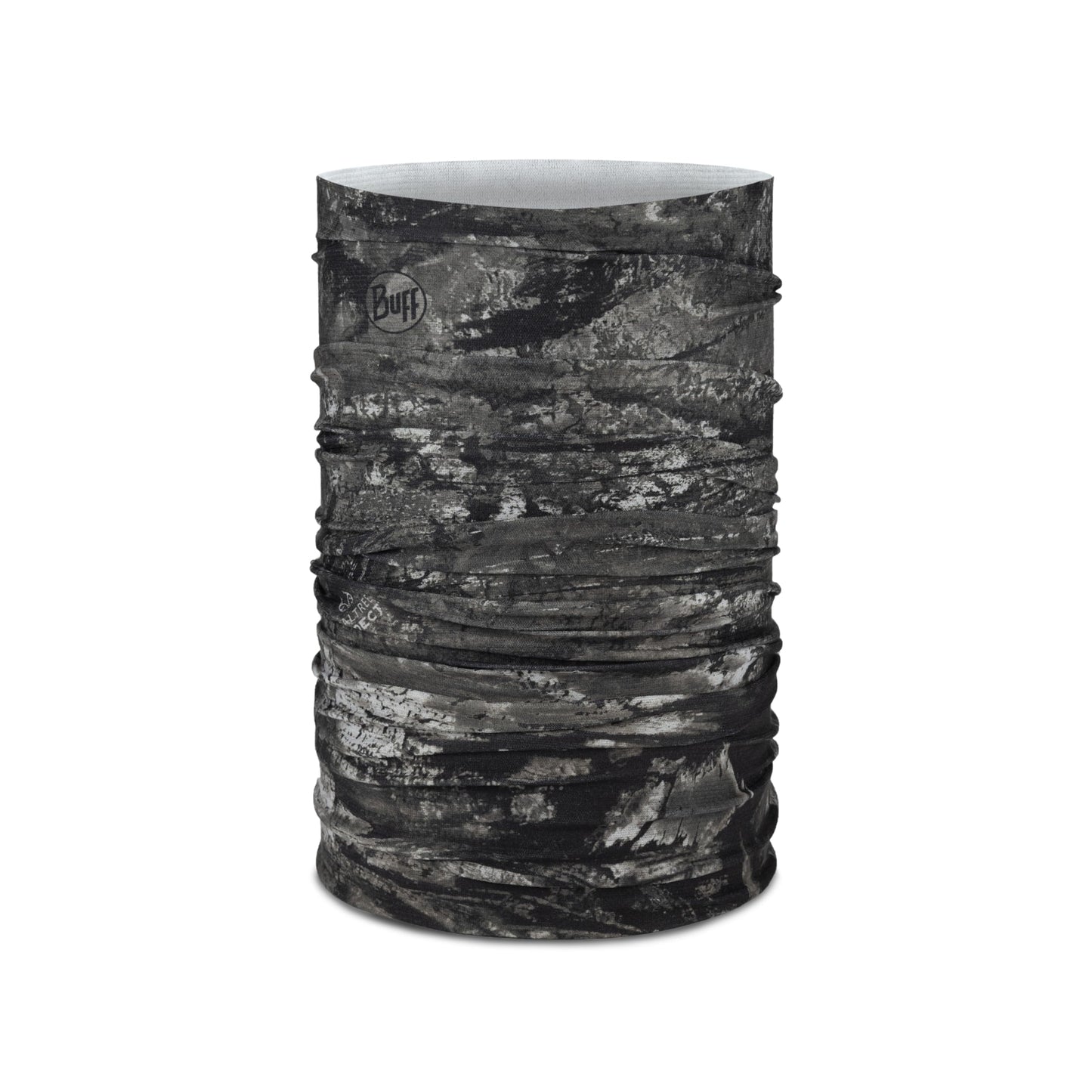 Buff CoolNet UV Neck Gaiter, UPF 50 Sun Protection, Breathable, Cooling Bandana, Versatile, Quick Dry Face Mask, Realtree Aspect Graphite, Adult Size