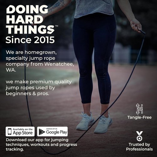 Elite Jumps Beaded Jump Rope - Crossover Design for Enhanced Exercise | 1” Segmented Ropes