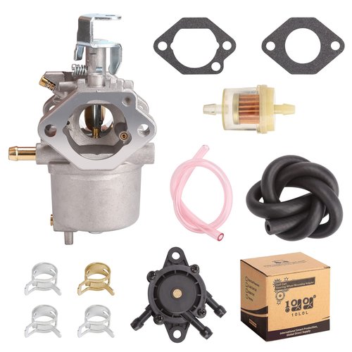 10L0L Golf Cart Carburetor Fuel Pump Kit for 1998-UP Club Car DS Precedent Turf Carryall FE290 Kawasaki Engines Carb 101805601 101905601 17561 1016438 1016439 1016440 1016441 1016478