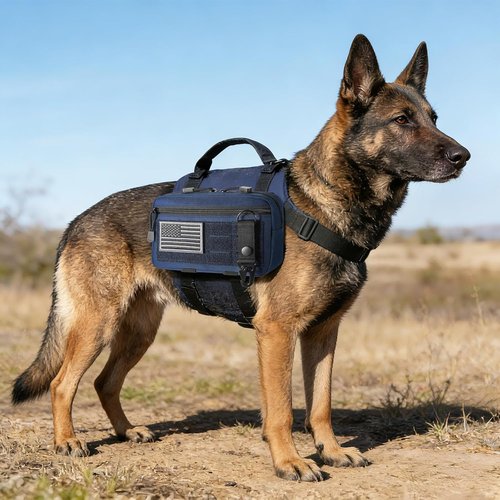 FRTKK Tactical Molle Admin Pouch - Utility Laser Cut EDC Tool Bag with US Flag Patch | Horizontal Design