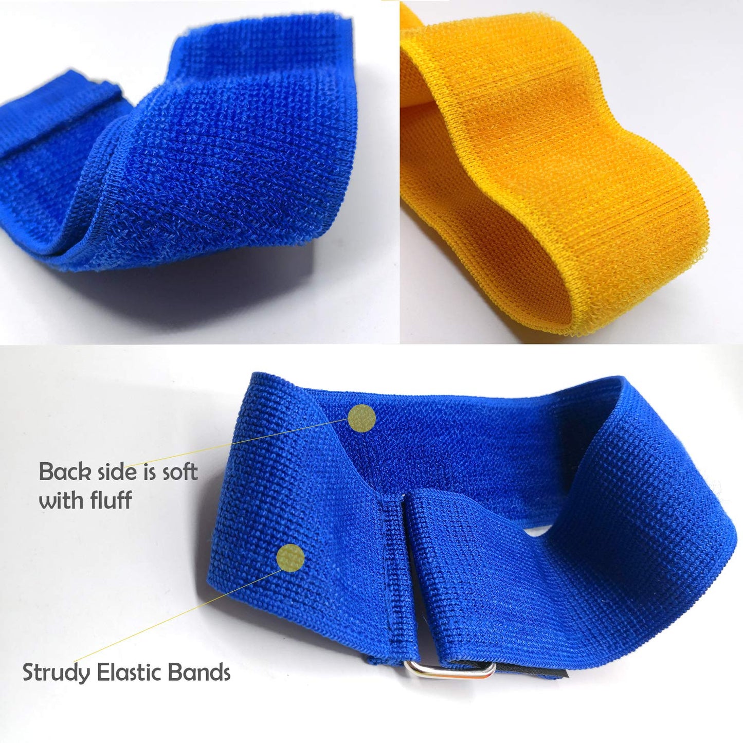 8 Colors 3 Legged Race Bands, Three Legged Race Durable Firm Elastic Tie Rope Colorful 3 Leg Race Band for Party Game Outdoor Fun