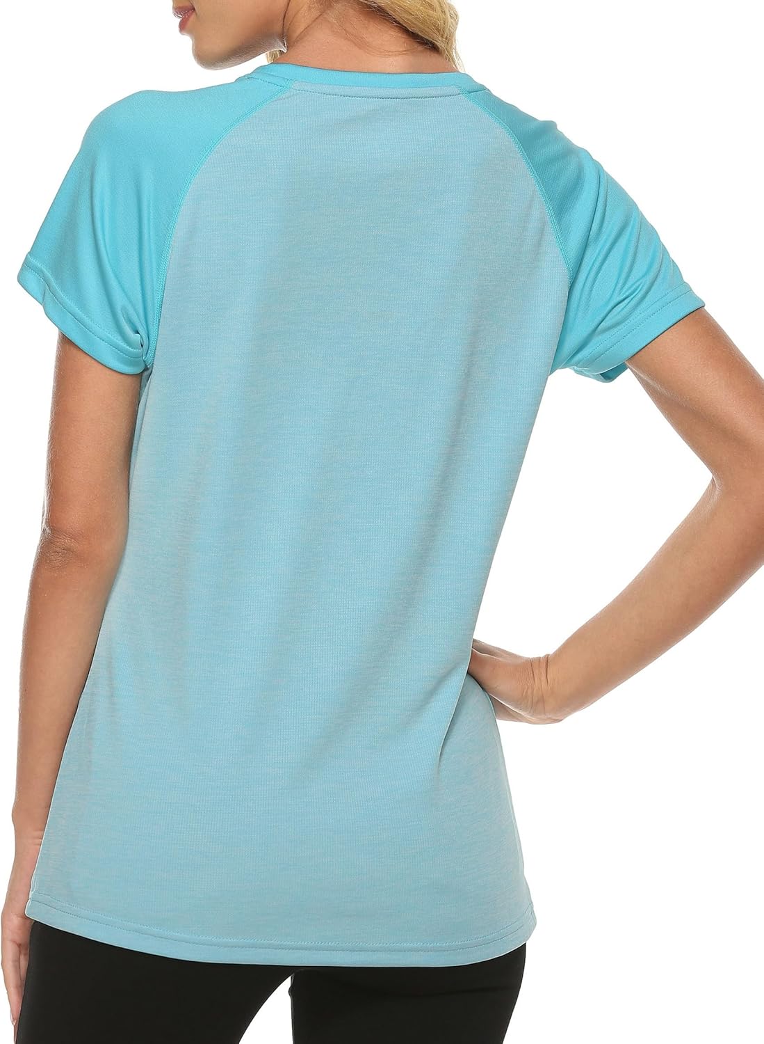 MoFiz Women's UPF 50+ Sun Protection Athletic T-Shirt - Quick Dry Short Sleeve Running Top