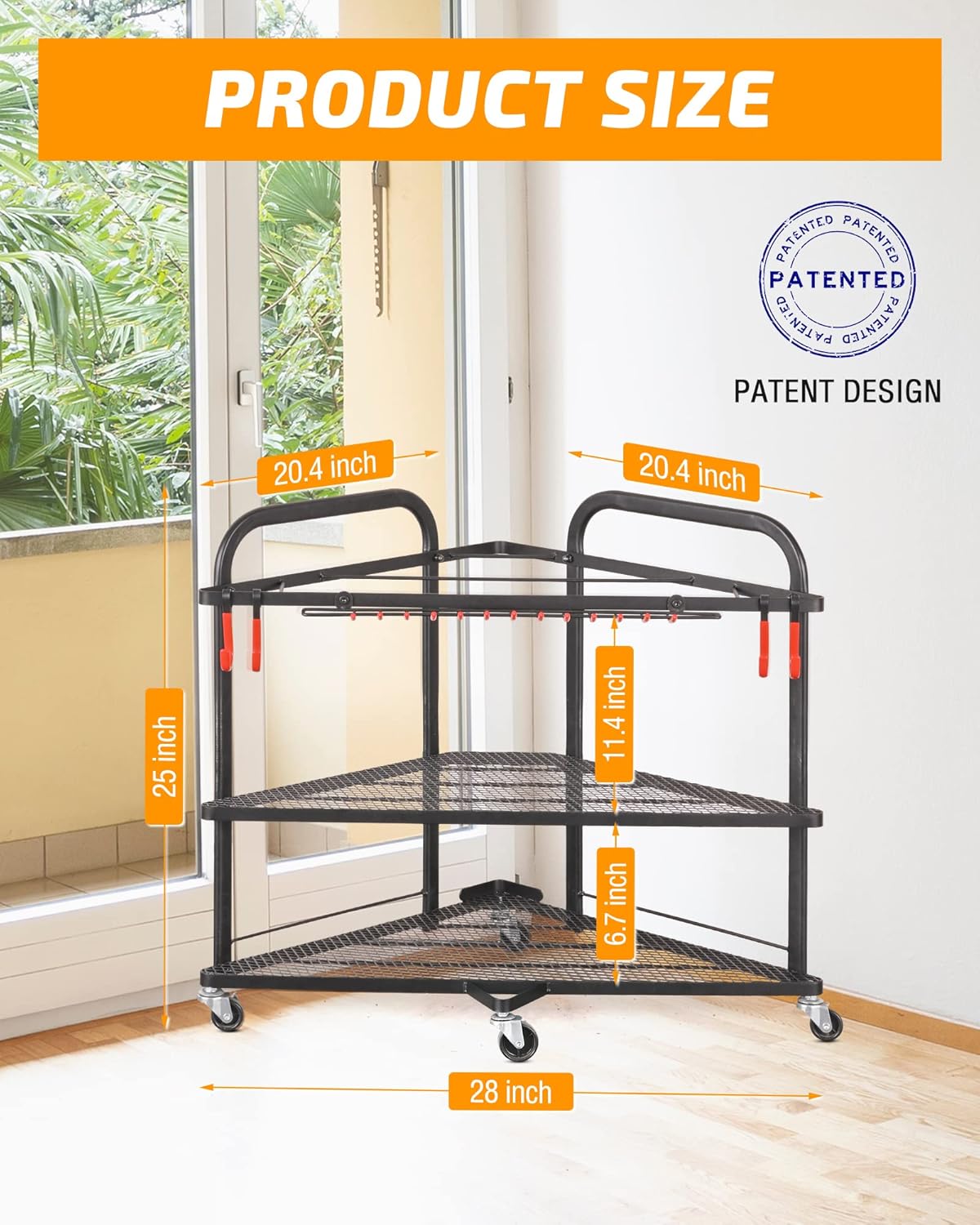 PLKOW Dumbbell Weight Rack - Home Gym Storage Solution for Dumbbells & Yoga Mats | Durable Design