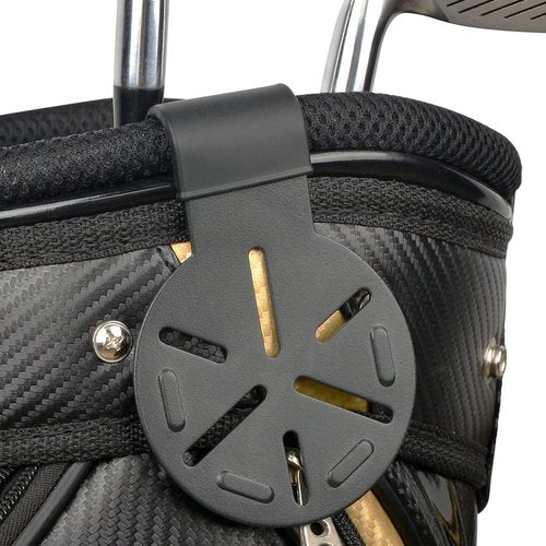 iGuerburn Metal Landing Pads for Golf Bags, Magnetic Golf Bag Accessories for Men with Soft Rubber, Black