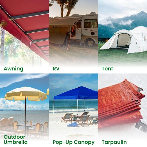 Awning Covers | Waterproof Self-Adhesive Tarp Repair Tape Kit - 3" Clear Mesh for Awnings, Canopies, Tents