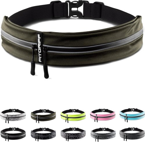 Fitgriff® Running Belt - Secure Jogging Pouch for Phones, Keys & Essentials | Fits All Sizes